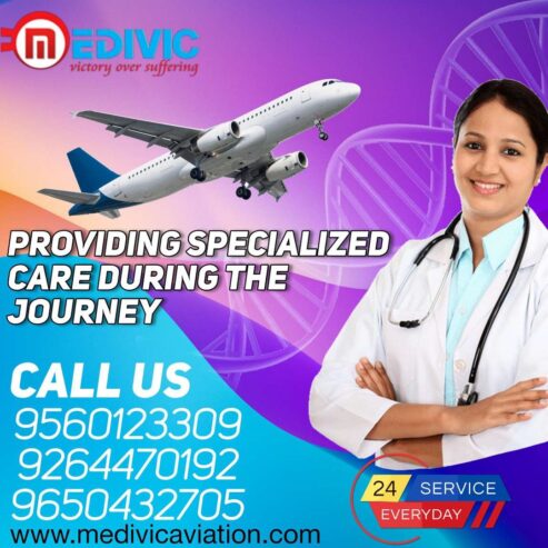 Grab the Optimum Medivic Air Ambulance in Guwahati with ICU Care