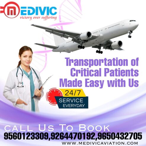 Get Matchless Medical Care by Medivic Air Ambulance in Guwahati