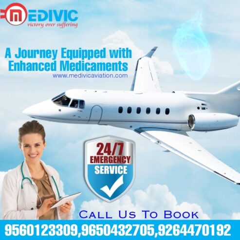 Take Medivic Air Ambulance Service in Hyderabad with Hi-tech Medical Aids